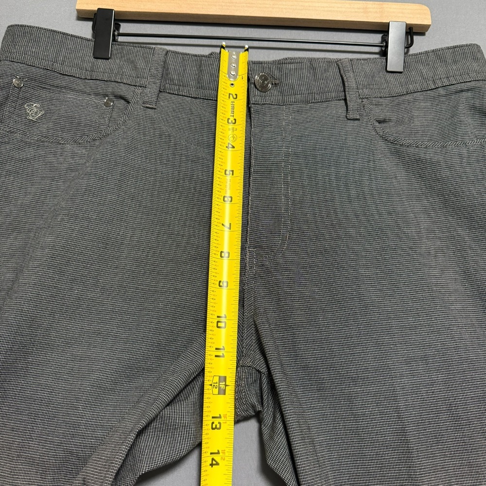 English Laundry Brixton Pants Men 36x30 Gray Textured Micro Check Dark Academia - Picture 8 of 16